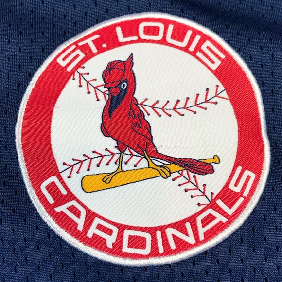 St. Louis Cardinals Major League Baseball Men’s Blue V-Neck T-Shirt Jersey Sz XL - Picture 3 of 7